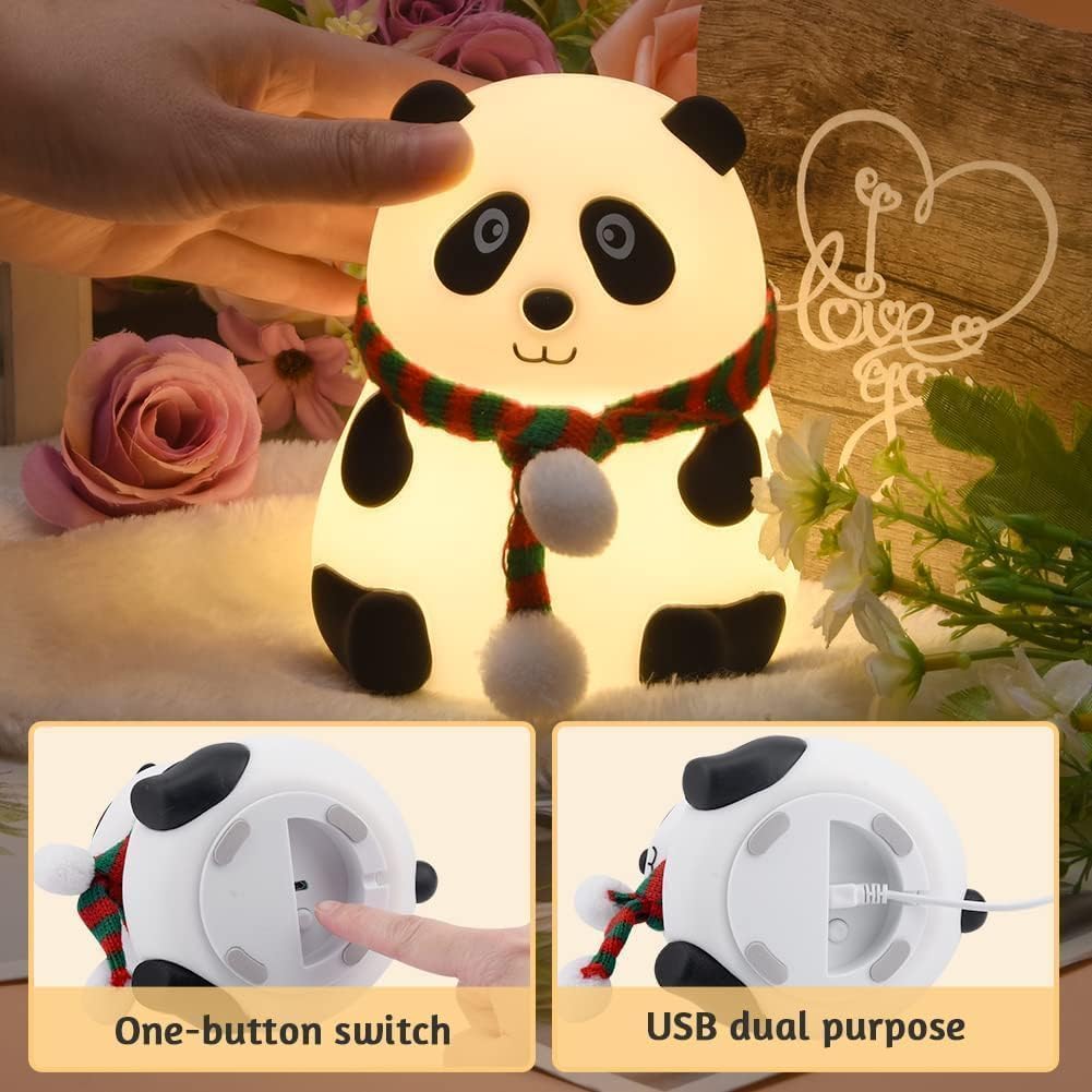 Touch Silicone Panda Night Light